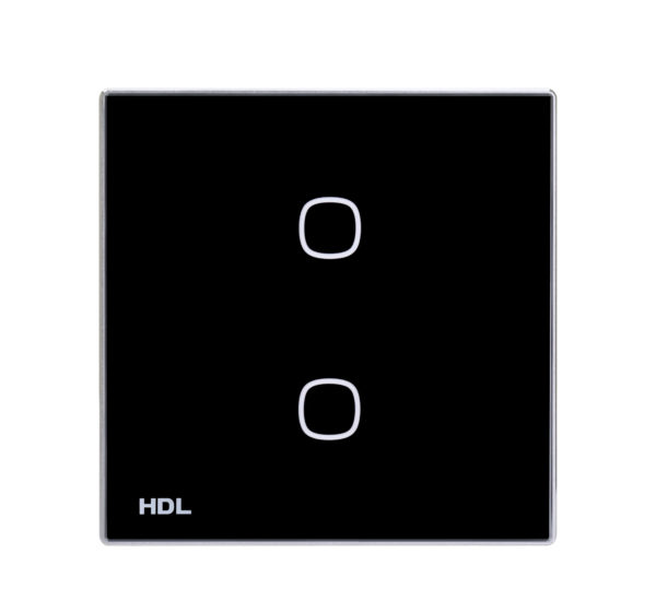 iTouch bryter med 2 knapper Sort - Bilde 3