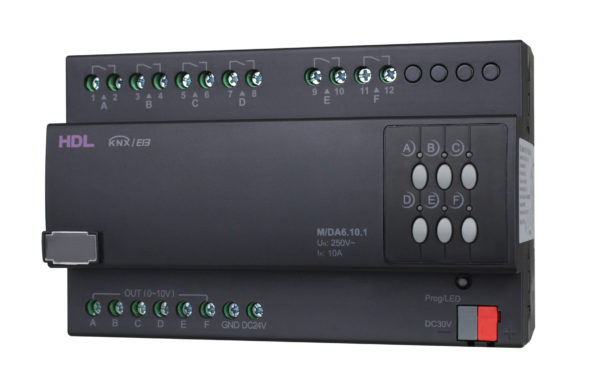 KNX 6 Kanals 10A Ballast Dimmer Kontroller