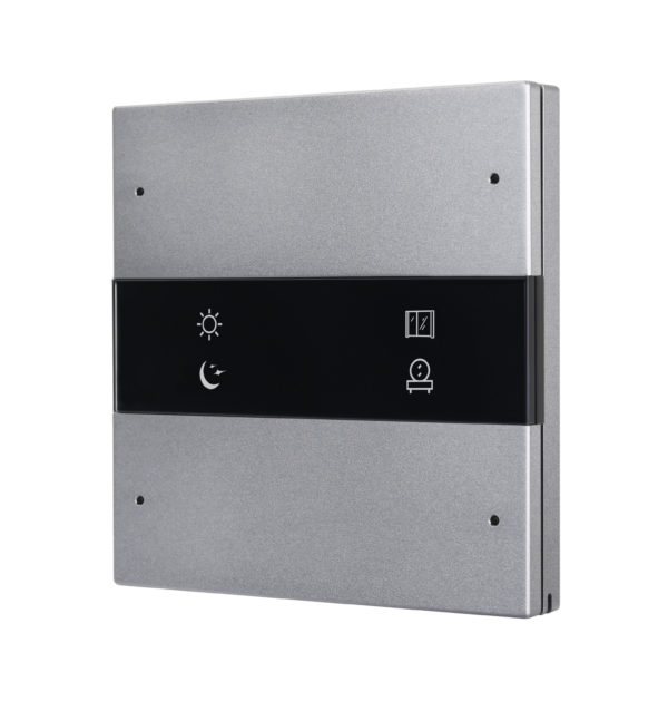 KNX Granite Bryter med 4 knapper Space Grey