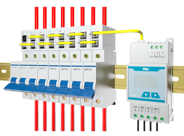 Multikanals energimåler AC