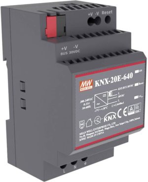 Mean Well EIB/KNX 640mA strømforsyning med integrert choke