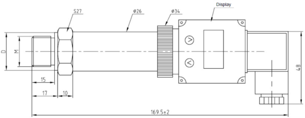 Trykksensor PT124B-216 5 Bar - Bilde 2