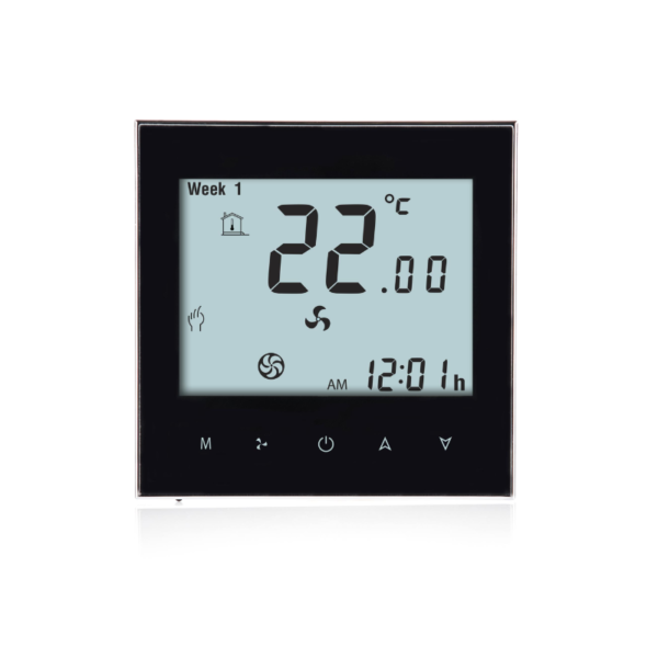 Programmerbar Touch Termostat 4-rørs, RS485 - Bilde 3