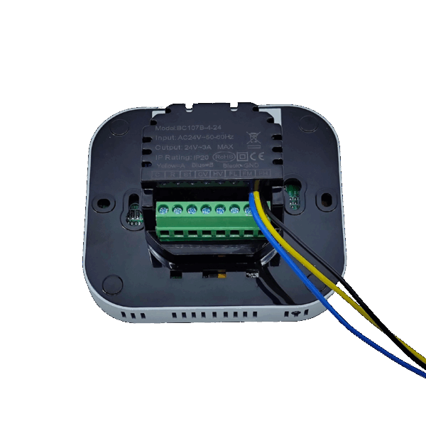 Programmerbar BACnet Touch Termostat, innfelt - Bilde 4