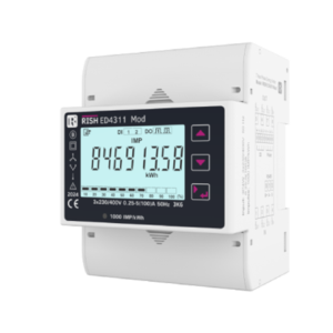3-fase DIN-montert energimåler AC 100A, 4 moduls